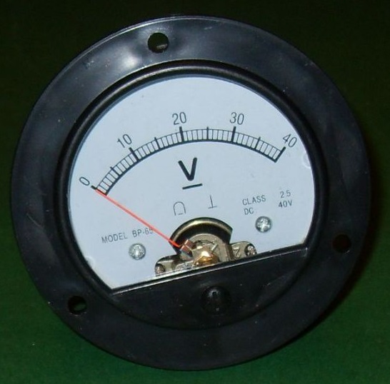 Voltomierz WOLTOMIERZ 40V okrągły 0-40V FV (1082) Kod producenta 40v