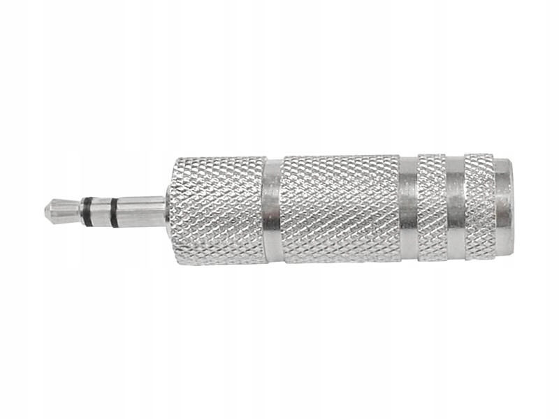 

Przejście Jack: wtyk 3.5 gniazdo 6.3 metal.