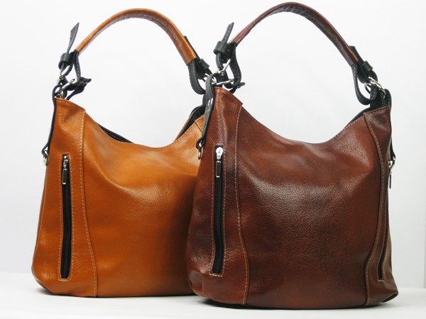 TOREBKA ZE SKÓRY LISTONOSZKA NA RAMIĘ - SKÓRZANA Wysokość 30 cm