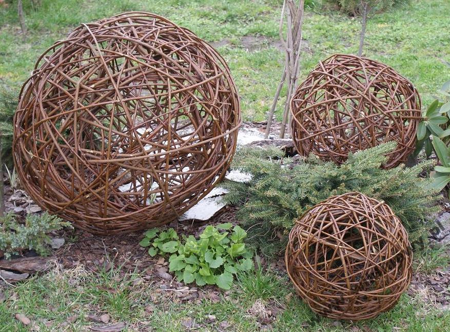 Kula dekoracyjna ,Kula wiklinowa , Kula ogrodowa Typ wiklina ogrodowa
