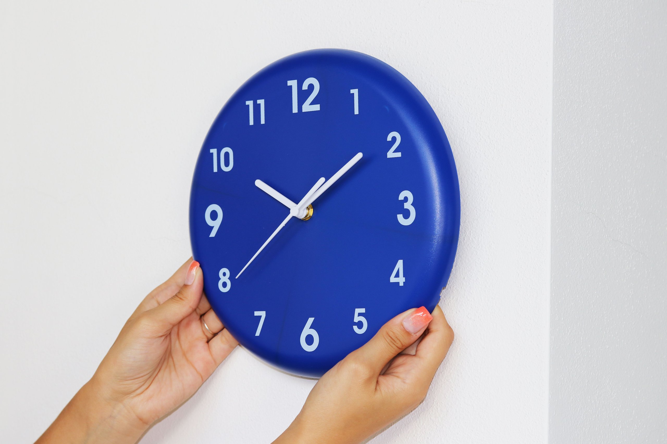 Zegar ścienny okrągły, bez szyby E01.3691 Typ ścienny