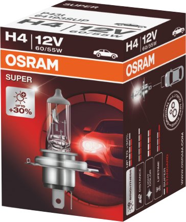 

Osram H4 12V 60/55W +30% więcej światła