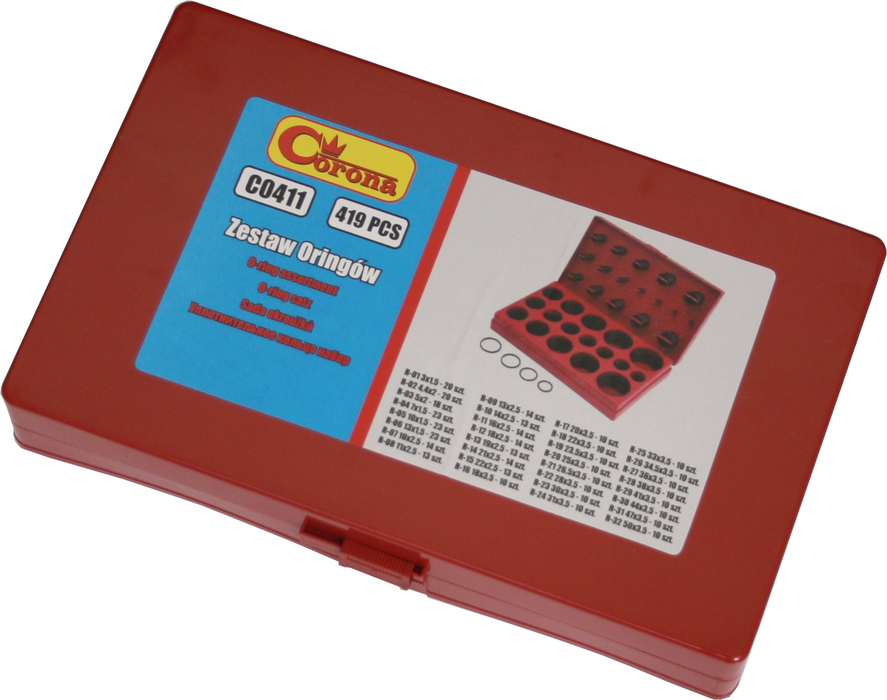 ZESTAW ORINGÓW USZCZELKI OLEJOODPORNE 419cz CORONA Kod producenta C0411