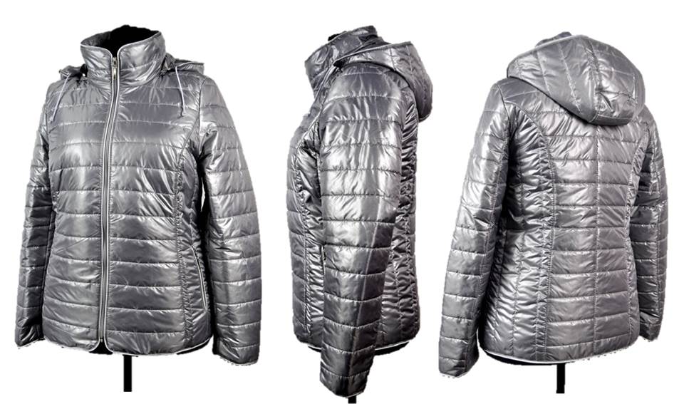 KURTKA PIKOWANA PRZEJŚCIOWA DUŻY ROZMIAR 3XL 52 54 Długość do połowy uda