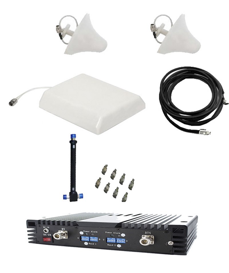 Gsm zesilovač panelová anténa na 1600 m2