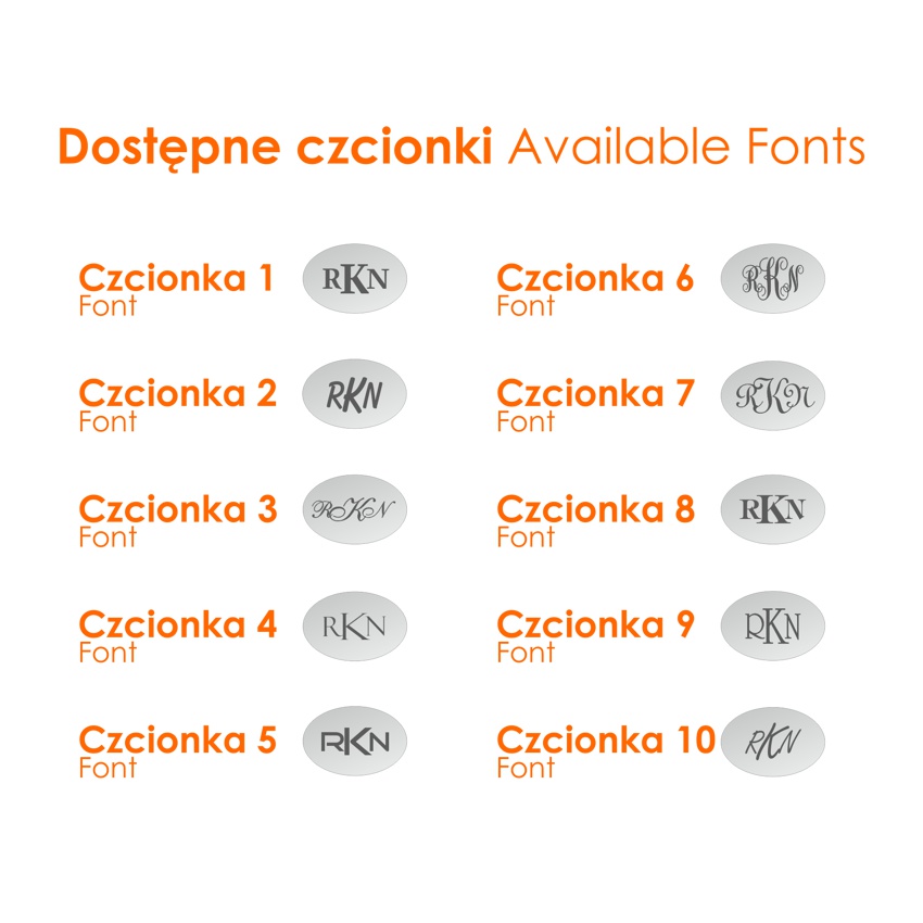 Srebrne spinki do mankietów z grawerem ZaNa Design Materiał srebro