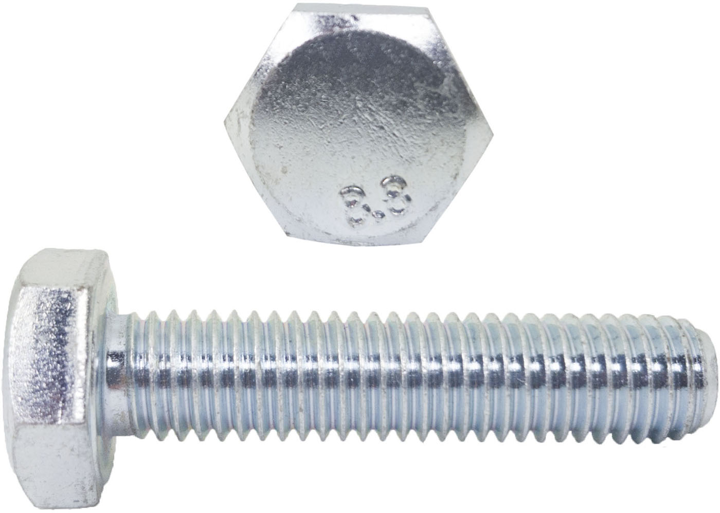 

M8x14 Śruby łeb 6-kątny 8.8 ocynk Din 933 10szt.