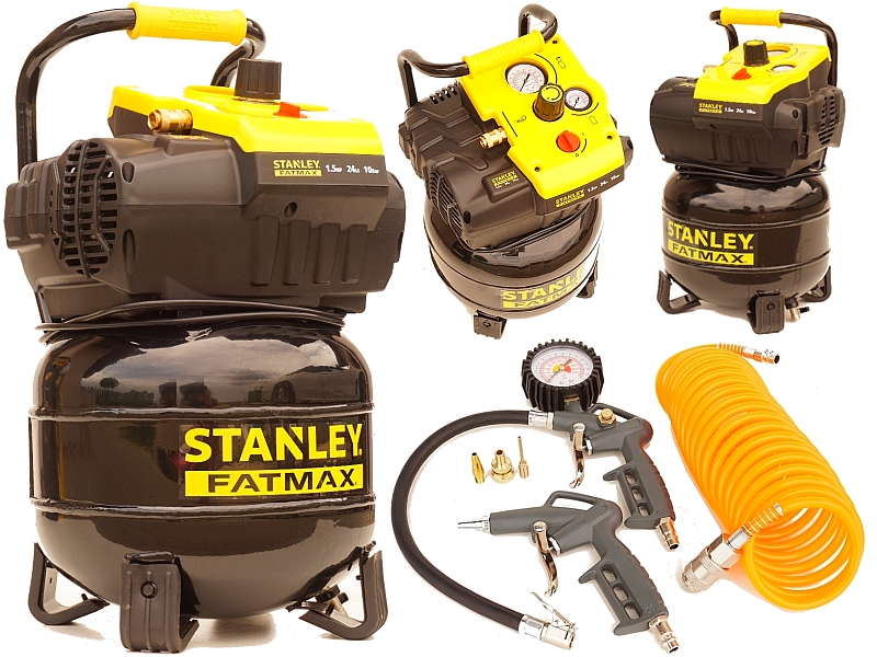 compresseur vertical 24l 1.5hp stanley fatmax tab