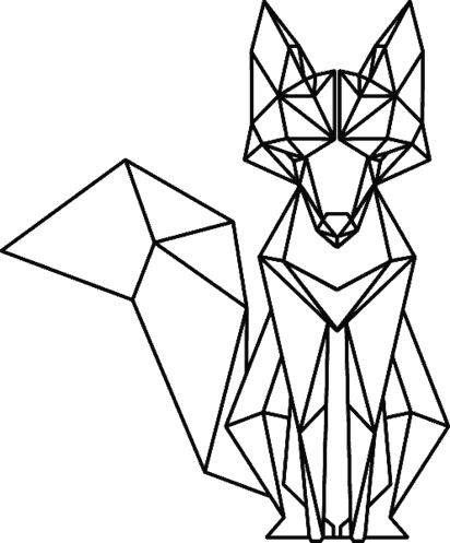 

Szablon malarski Lis geometryczny 50x41cm