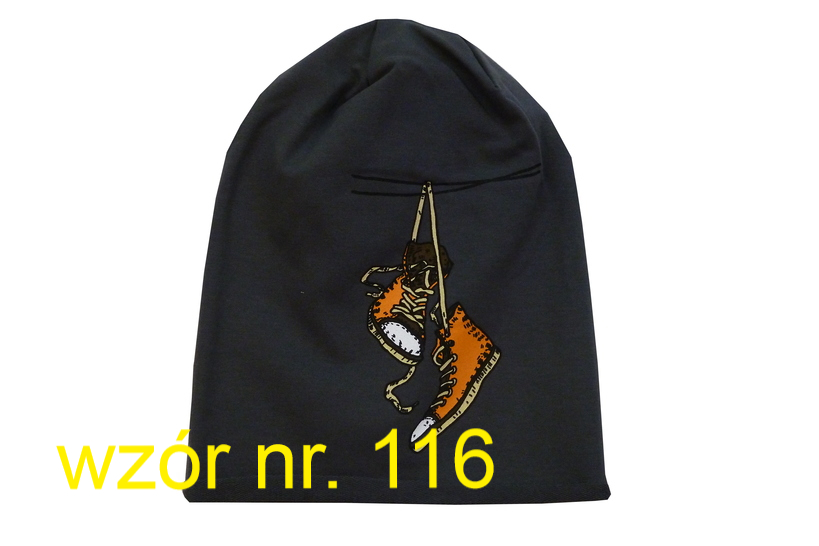 CZAPKA OCZY ANGRY KRASNAL BEANIE JESIEŃ r 48 - 52 Bohater brak