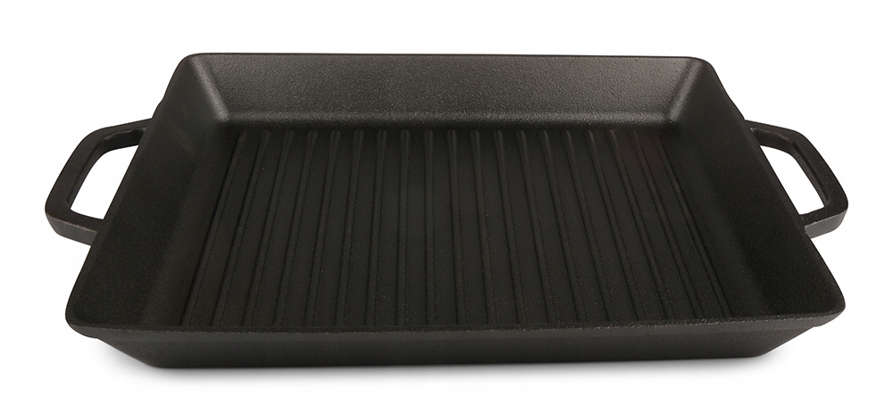 Grilovací Pánev Litinová Velká na steaky maso indukce plyn ohnisko gril