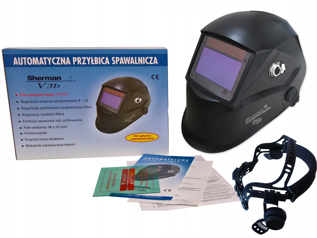 MASKA SPAWALNICZA PRZYŁBICA SAMOŚCIEMNIAJĄCA LCD Kod producenta PRZYŁBICA V3B XRS1