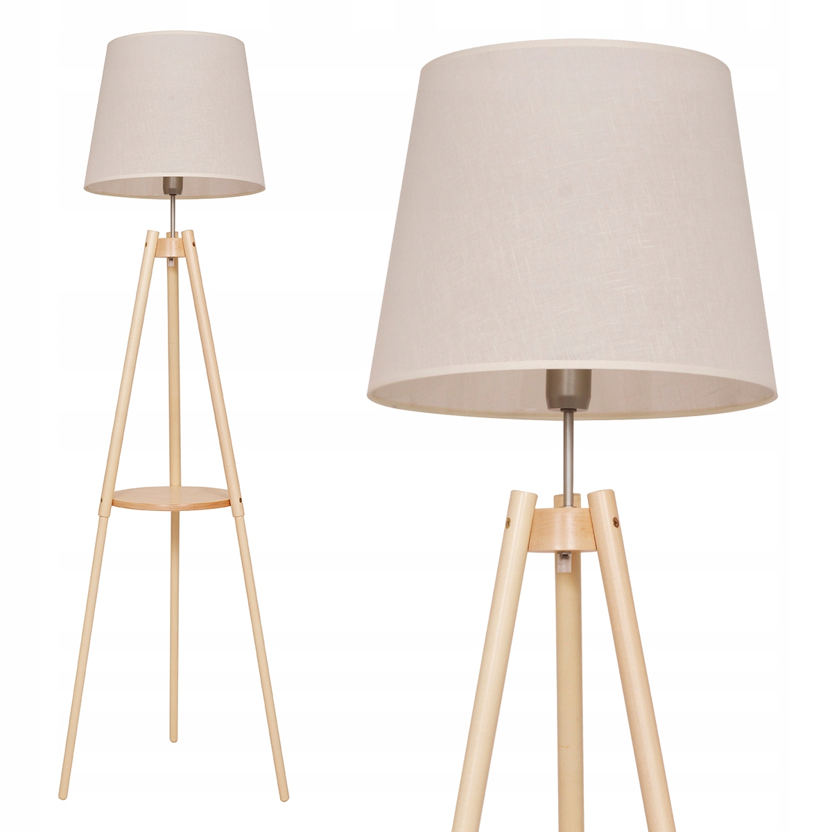 

Lampa Stojąca Podłogowa Trójnóg Ze Stolikiem 2076