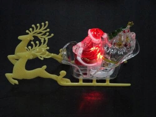 MIKOŁAJ NA SANIACH - ŚWIECĄCA OZDOBA LED 7183 (BR) Kod producenta 7183