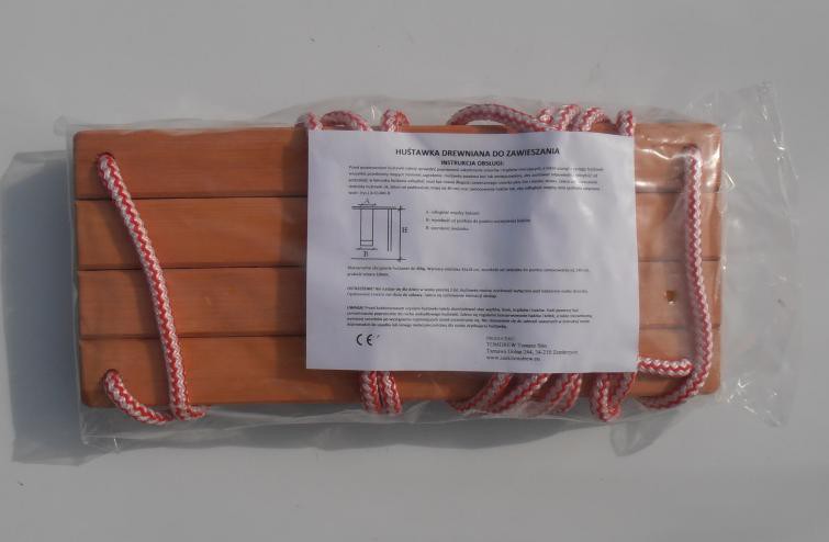 HUŚTAWKA DREWNIANA - DLA DZIECI DO DOMU I OGRODU Marka inna