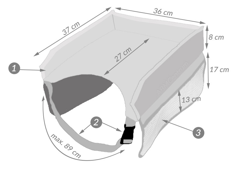 STOLIK PODRÓŻNY STÓŁ ORGANIZER SAMOCHODOWY CARS MC Waga produktu z opakowaniem jednostkowym 0.15 kg