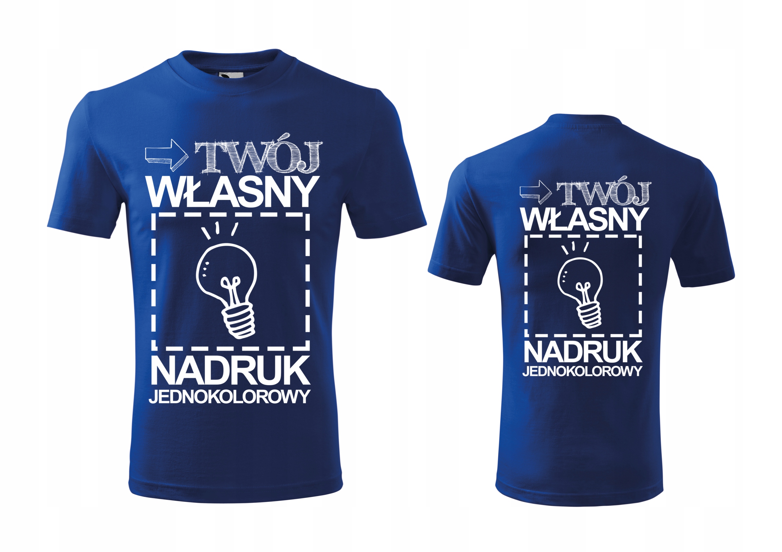 

Koszulka męska z Własnym Dwustronnym nadrukiem M