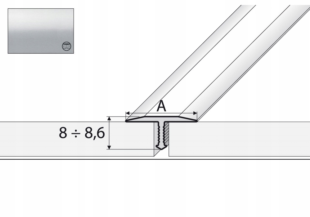 

A54 Profil fugowy 13mm Srebro 200cm