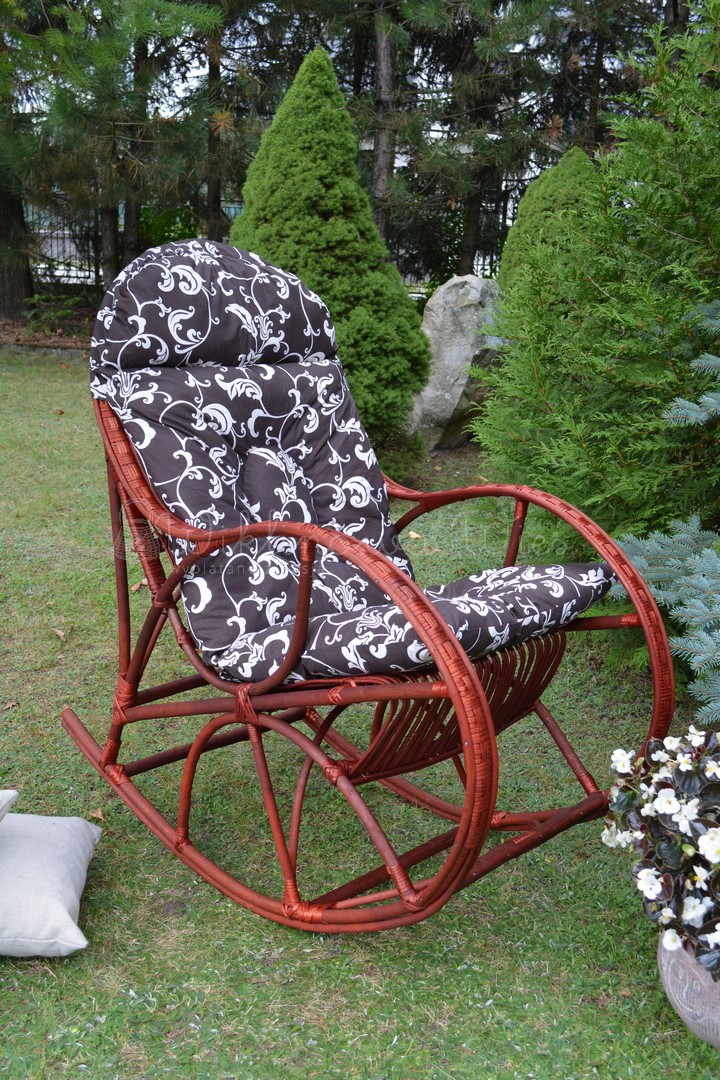 FOTEL BUJANY WIKLINOWY LORD WIŚNIA + PODUSZKA 14 Producent Wiklinowa Wieś