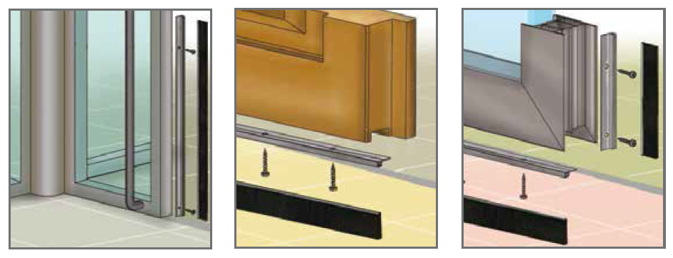 SZCZOTKA USZCZELNIAJĄCA DRZWI BRAMĘ KĄTOWA H=11mm 2m Długość 200 cm