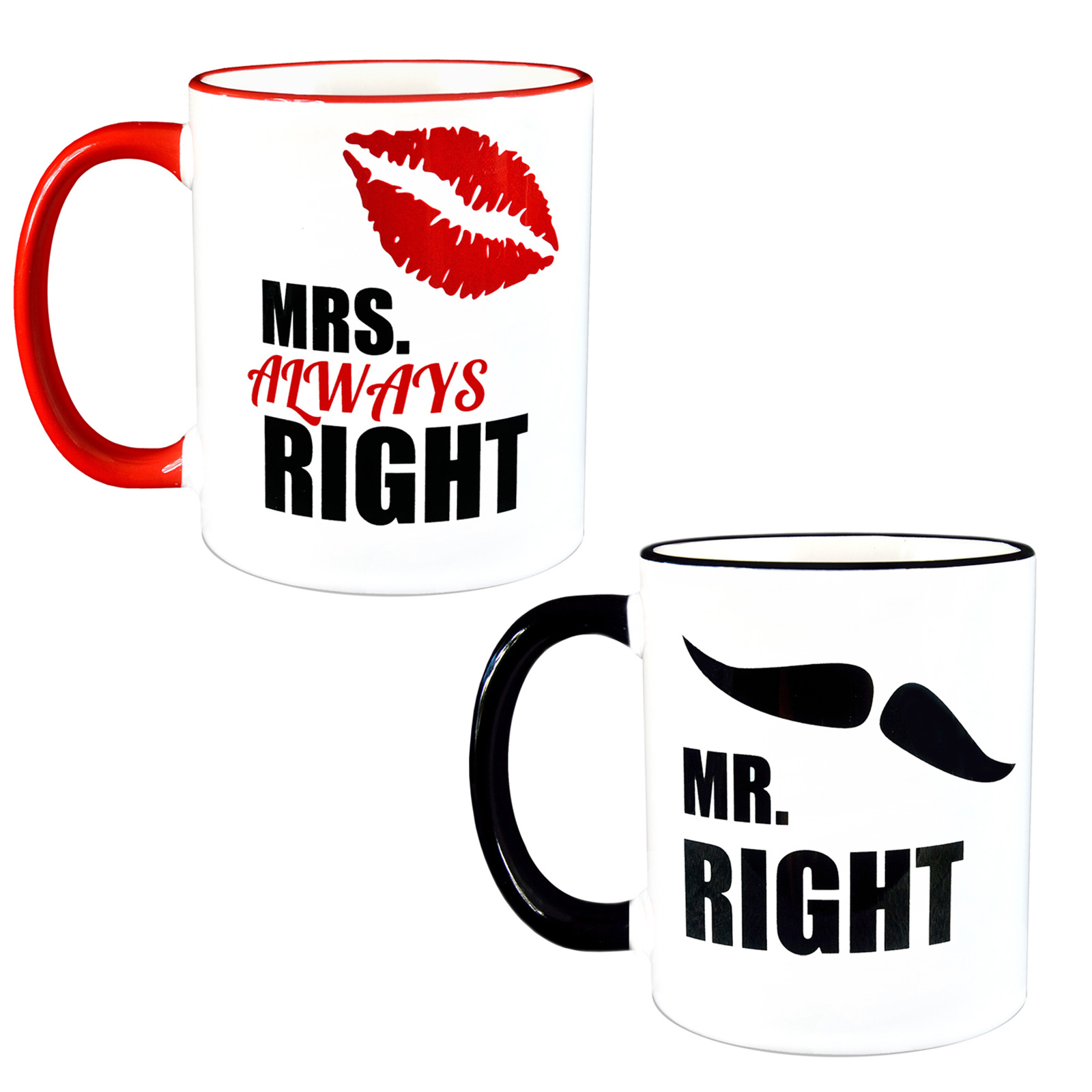 

Zestaw kubków - Mrs. and Mr. Right, Super Prezent!
