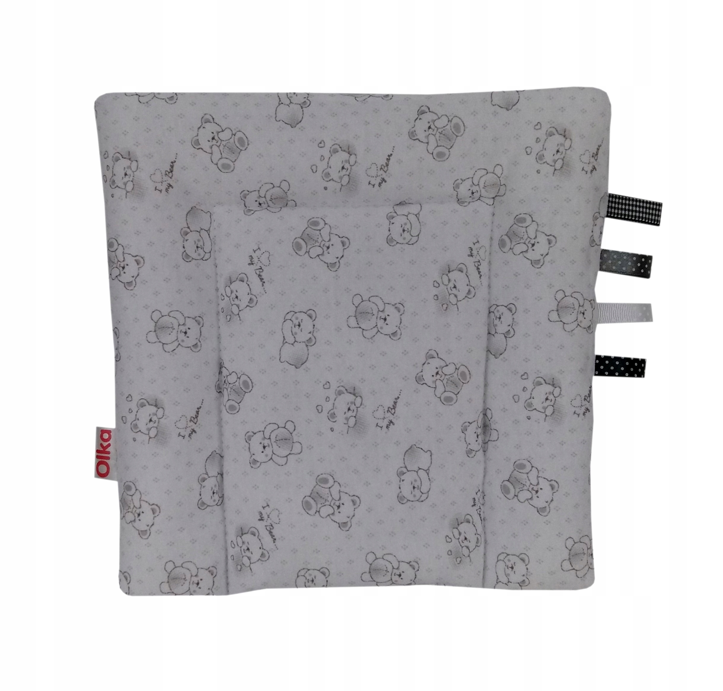 

Poduszka do wózka 30x30 bawełna Olka szara