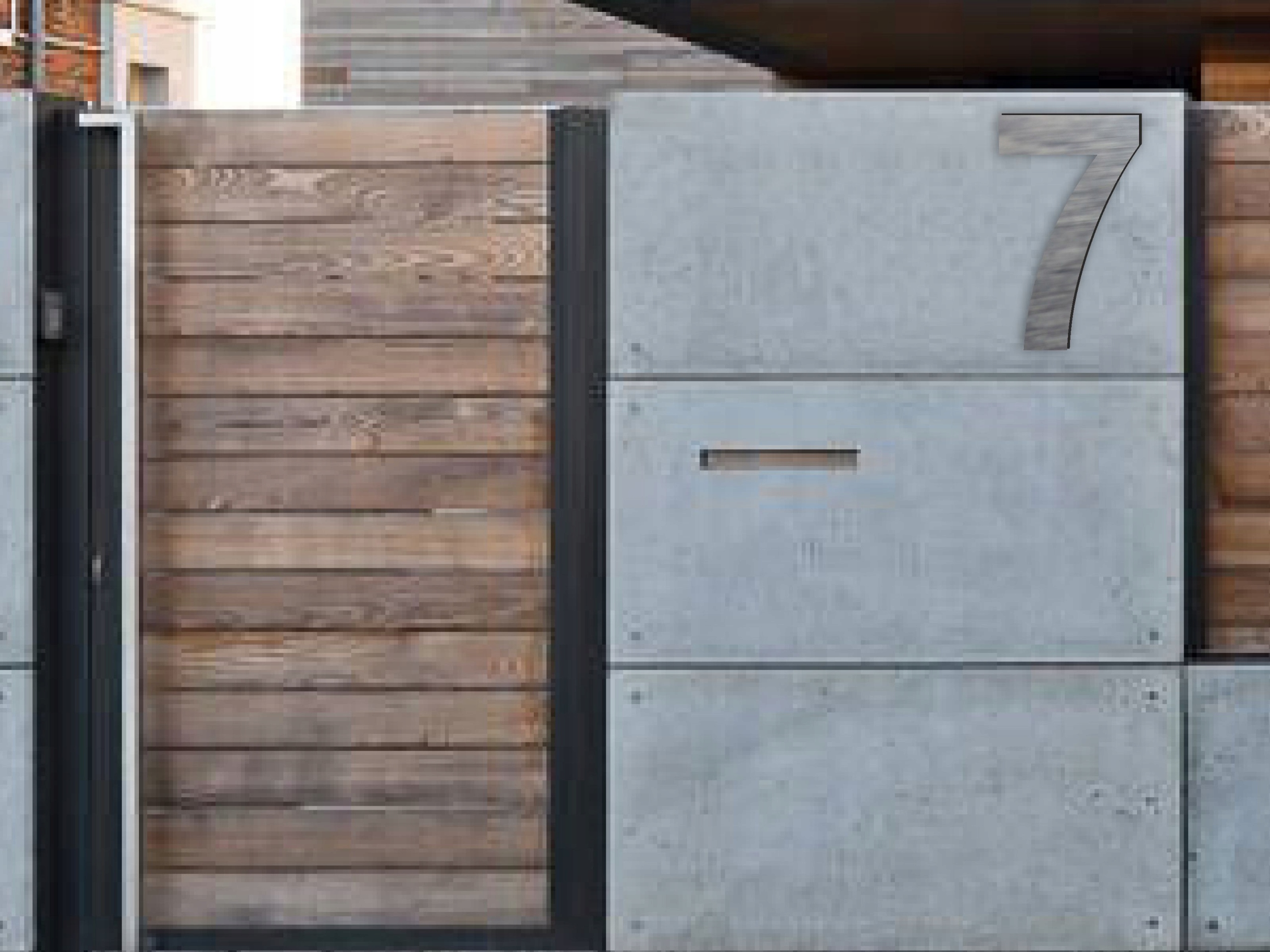 Duży Numer 50 cm Numery Alu Dibond 3D na dom Materiał aluminium