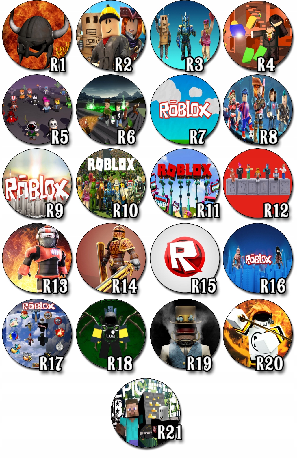 OPŁATEK NA TORT ROBLOX - GRUBY Z NAPISEM Waga 10 g