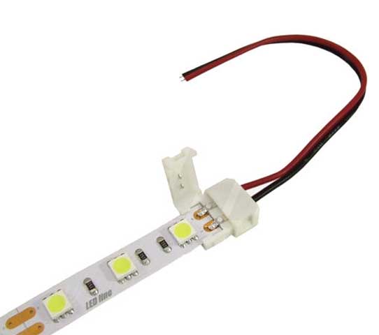 

Złączka Pojedyncza 10mm Z Przewodem 14cm Taśma Led