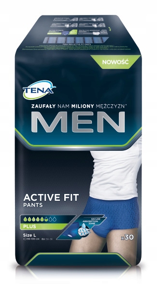 Tena Men Pants Plus męskie majtki chłonne L 30 szt 11739291050 - Allegro.pl