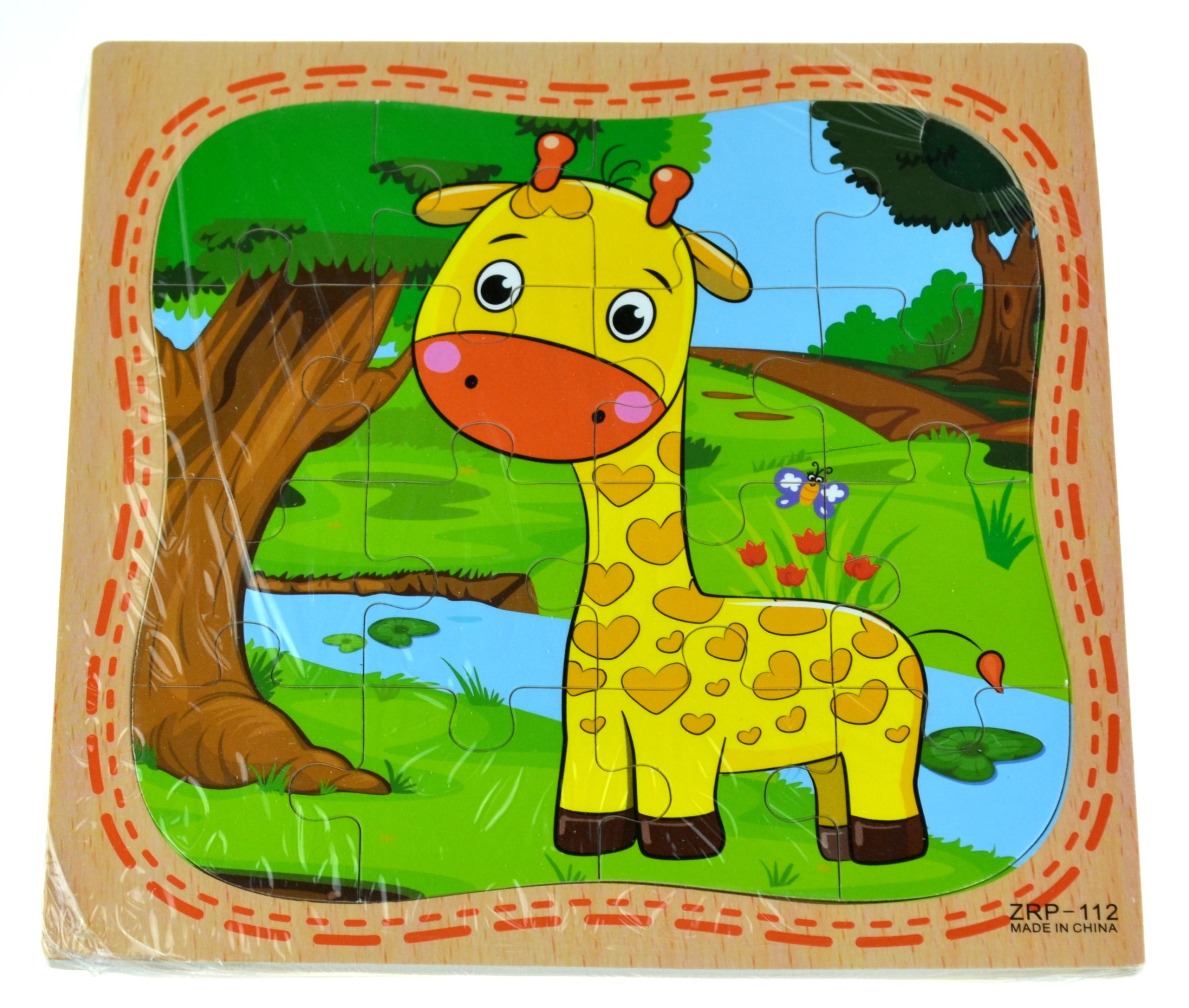 

Edukacyjna Układanka Drewniana Puzzle Żyrafa
