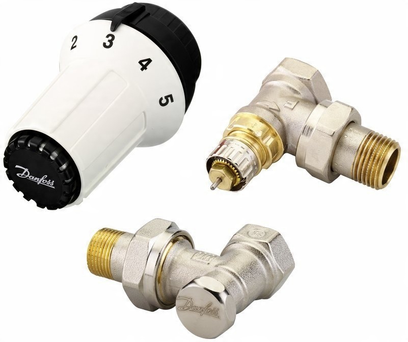 

Danfoss Zestaw termostatyczny Kątowy grzejnikowy
