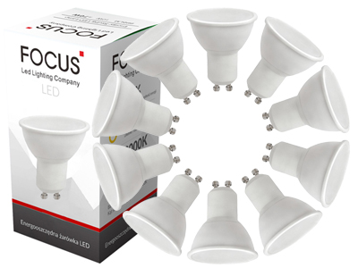 

10x Żarówka Led GU10 Smd 820lm 8W=50W Ciepła 230V