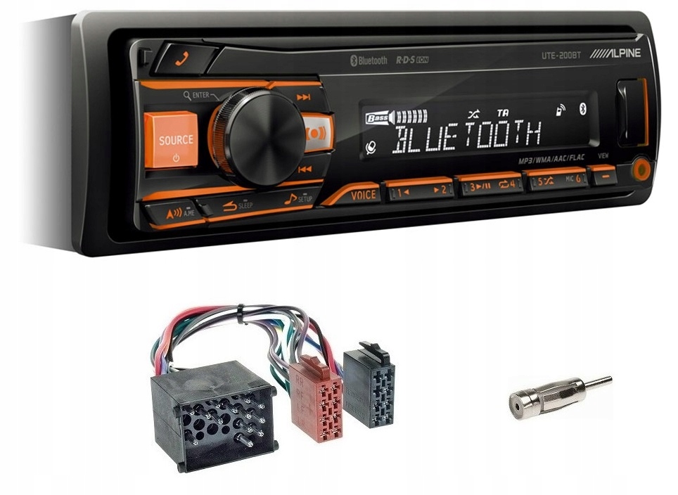 Alpine UTE-200BT Bluetooth autorádio Bmw E36 E38 E34 E31 Konektor