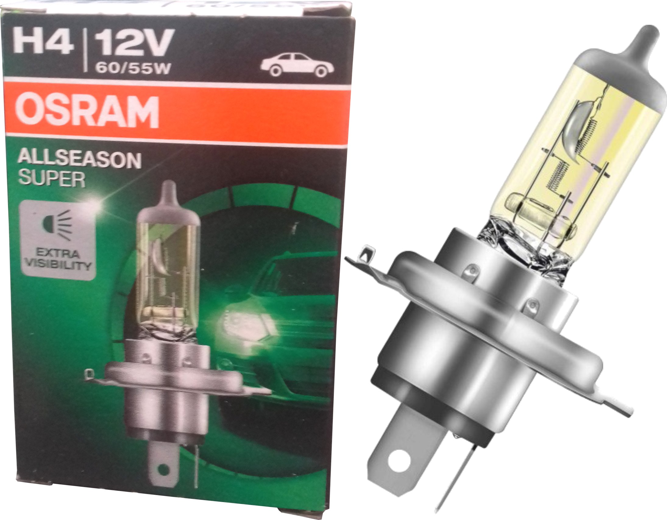 

żarówka Osram AllSeason Żółta H4 12V 30%