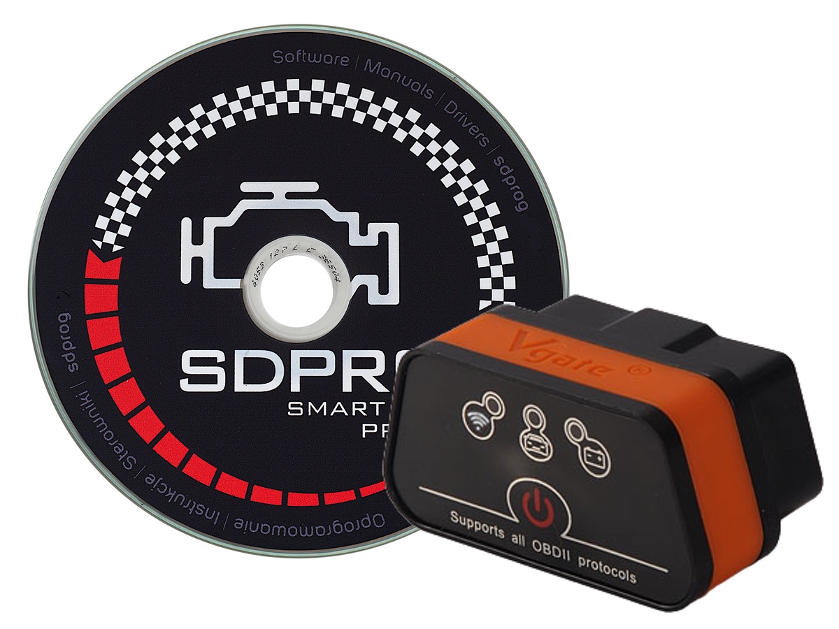 WiFi OBD2 + PL SDPROG iPhone Android Win - docom.com.ua