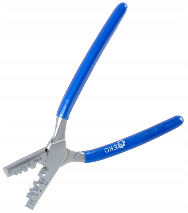 ZACISKARKA PRASKA TULEJEK KOŃCÓWEK KABLI 0,5-16mm2 Kolor niebieski