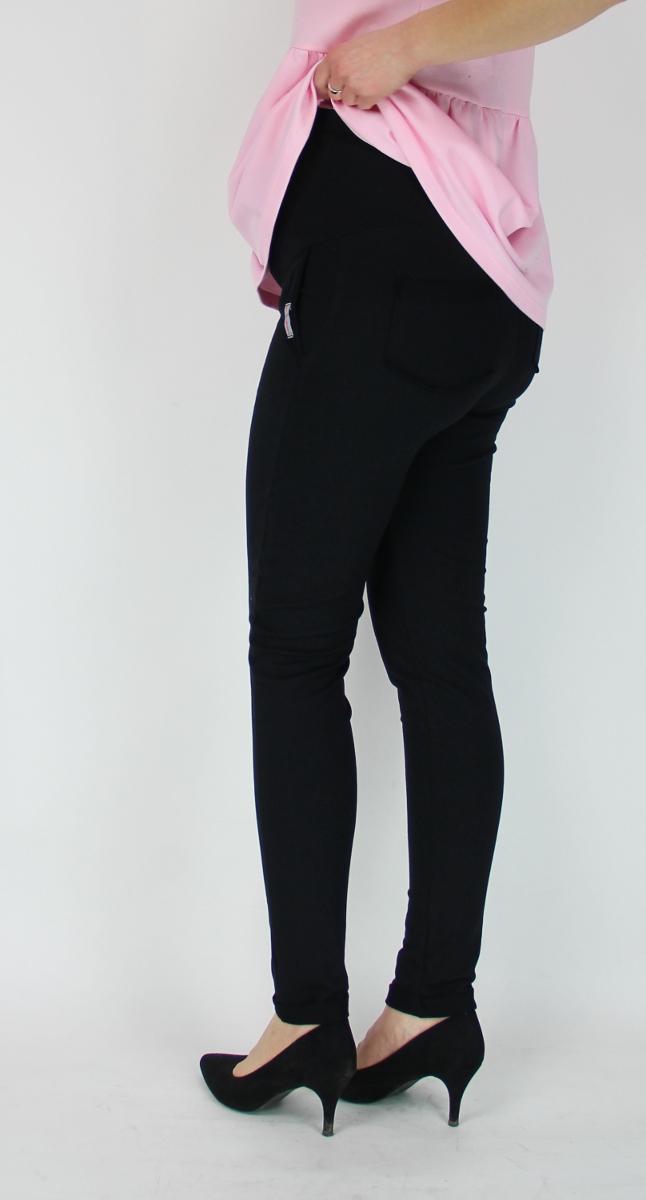 nowość eleganckie SPODNIE CIĄŻOWE kieszenie S Długość nogawki długa