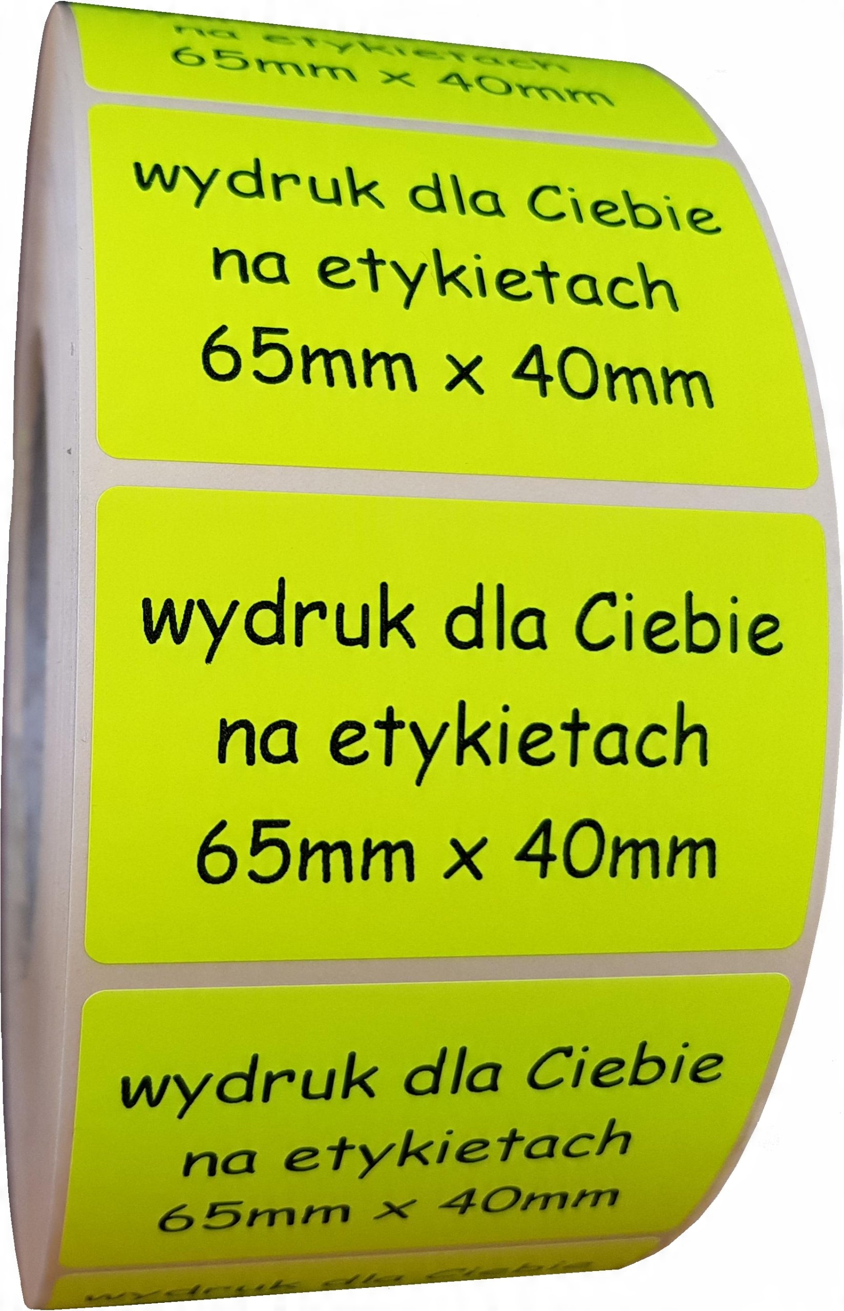 

65x40mm naklejki z projektem i nadrukiem etykiety