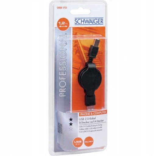 

Kabel Zwijany Usb 2.0 A-b Drukarki Skanera 1,2M
