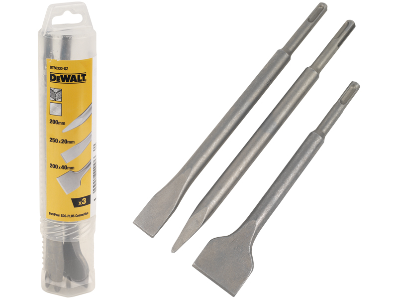 

DeWALT szpicak dłuto 3szt Sds plus 250mm DT60330