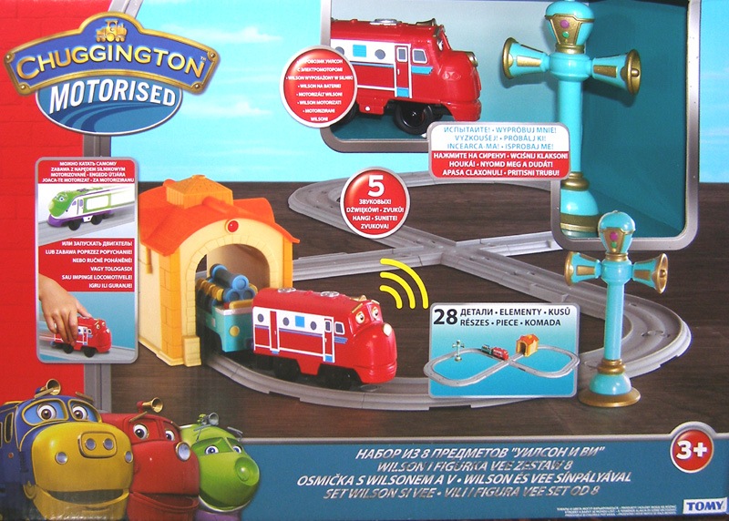 CHUGGINGTON ZESTAW ÓSEMKA LOKOMOTYWA NA BATERIE Marka Tomy