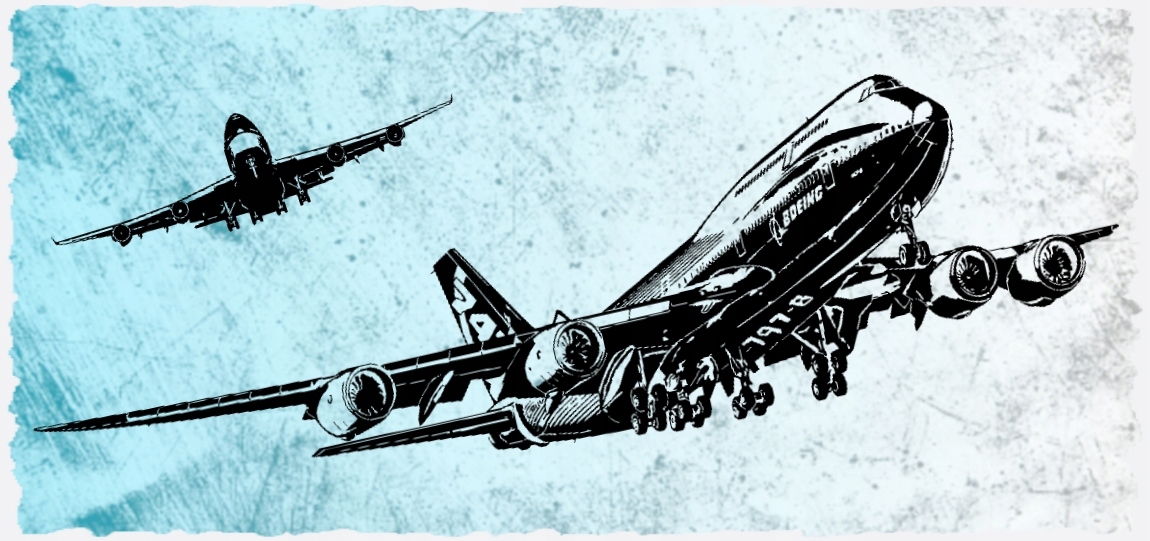 

Naklejka samolot BOEING-747-8 175x52 cm nr.76