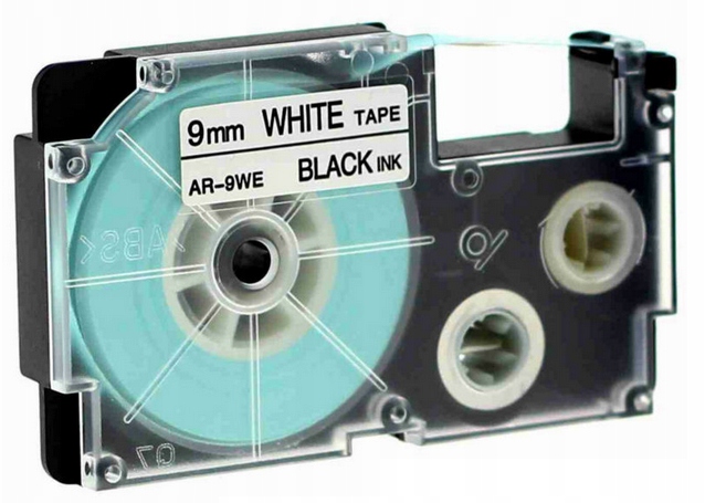 

Taśma Do Casio XR9WE1 XR-9WE1BIAŁA 9mm 8m