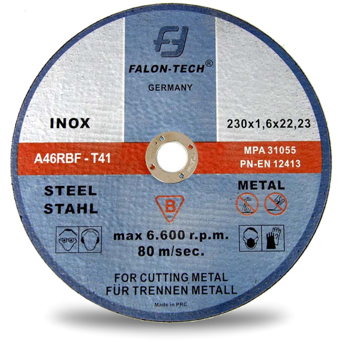 

Tarcza Do Cięcia Metalu inox 230 x 1,6 Falon Tech