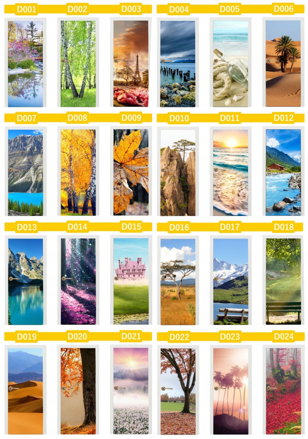 FOTOTAPETA NAKLEJKA samoprzylepna na drzwi laminowana Kod producenta agmART