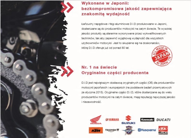 Łańcuch pompy oleju Honda CBR 1000 RR 04-07r Numer katalogowy części SCA0404 68