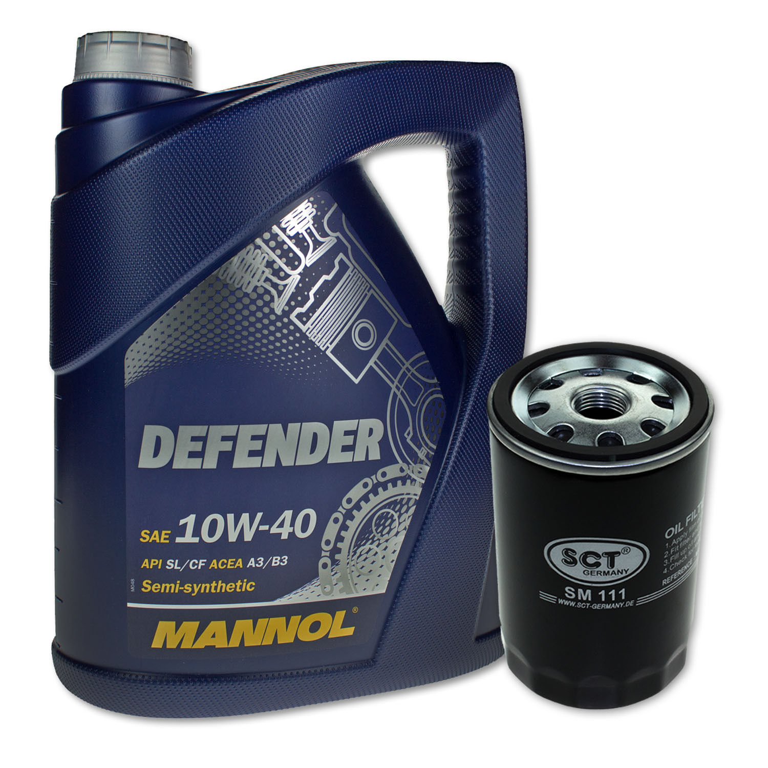 

Olej Mannol 10w40 5l +filtr oleju OP526/1 SM111