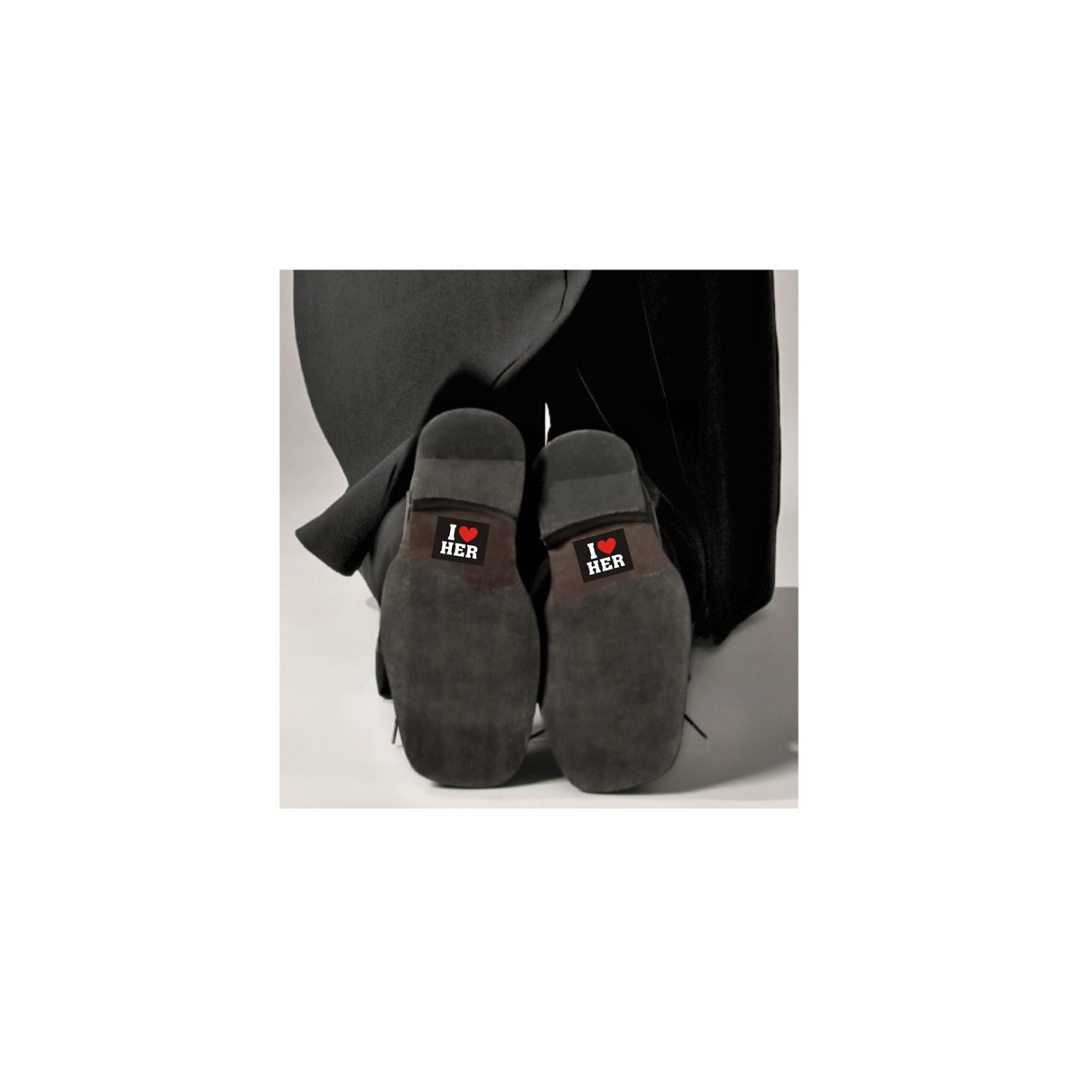 Naklejki pod buty I LOVE HER dla pary młodej 2szt Kod producenta nb2