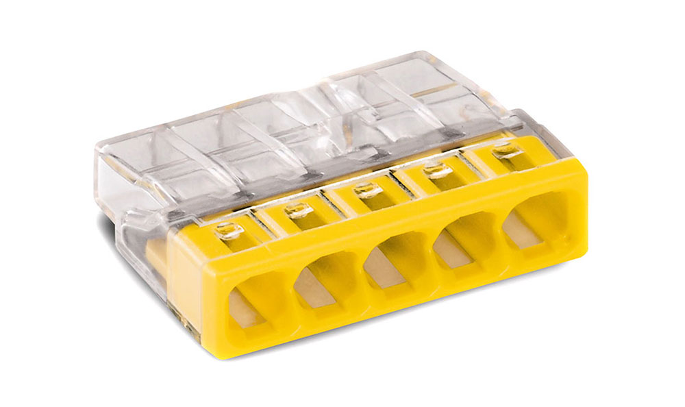 

Złączka Wago Compact 5x0,5-2,5 transparentna
